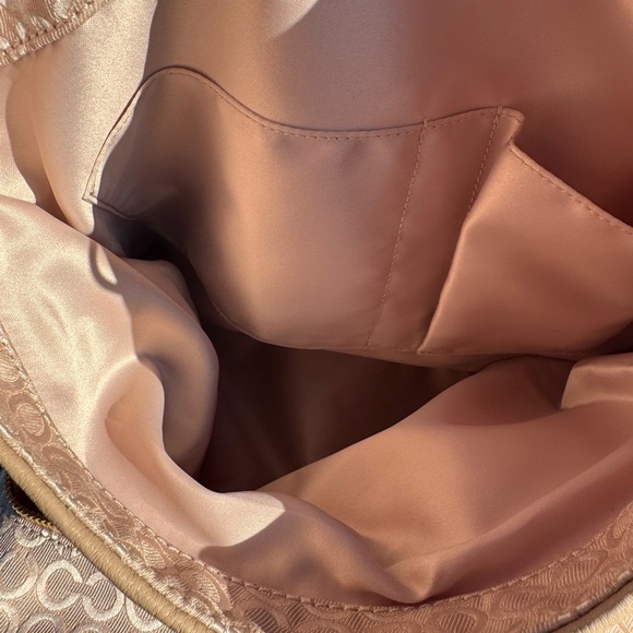 Coach Madison Phoebe Op Art Pearlescent Fabric and Leather Shoulder Bag - Picture 11 of 13